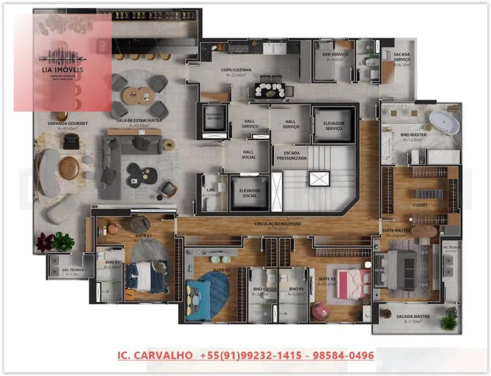 Apartamento, 4 quartos, 260 m² - Foto 16