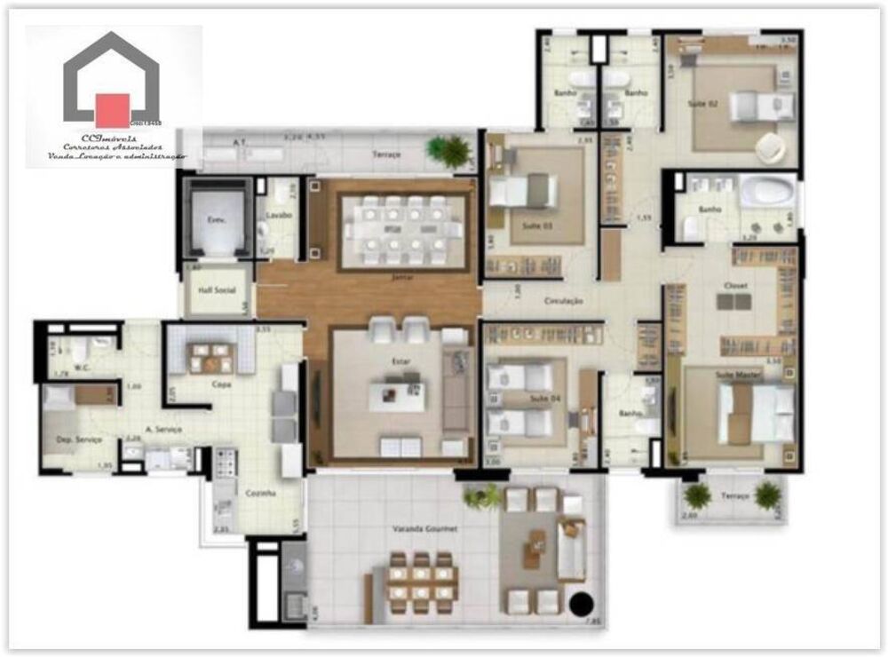 Apartamento, 4 quartos, 323 m² - Foto 4