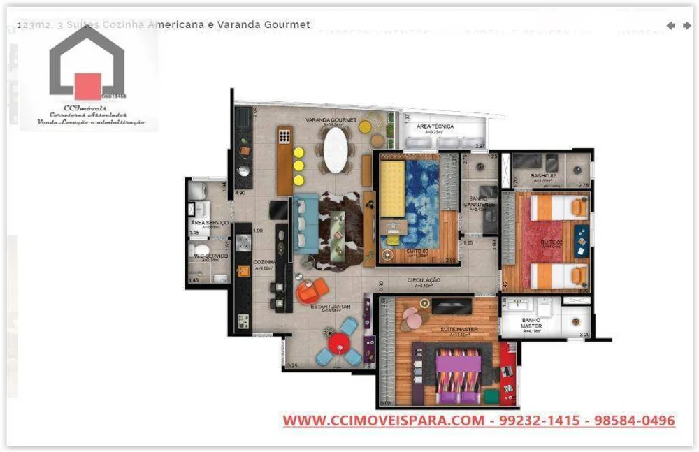 Apartamento, 3 quartos, 123 m² - Foto 5