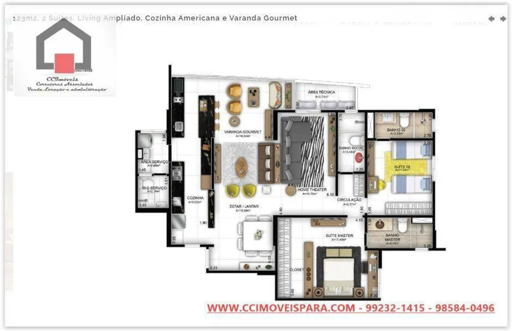 Apartamento, 3 quartos, 123 m² - Foto 12