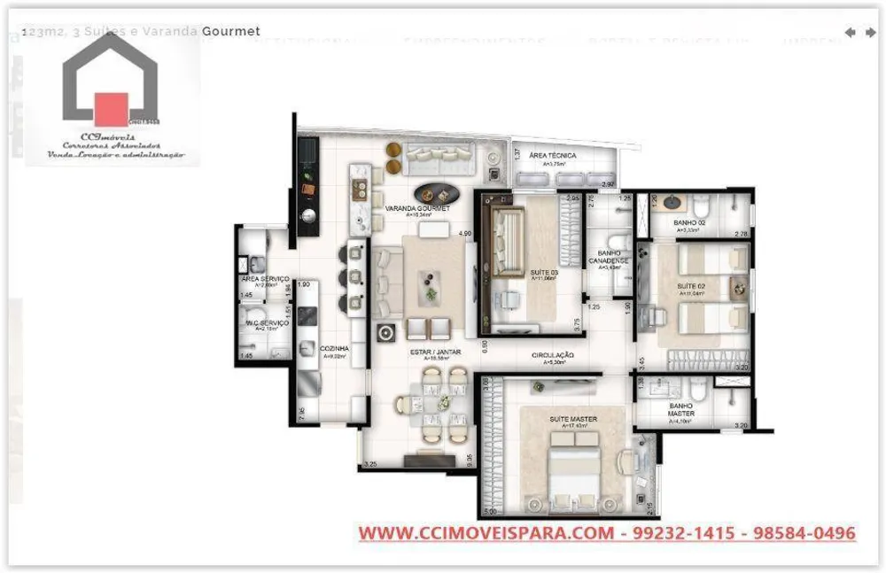 Apartamento, 3 quartos, 123 m² - Foto 10