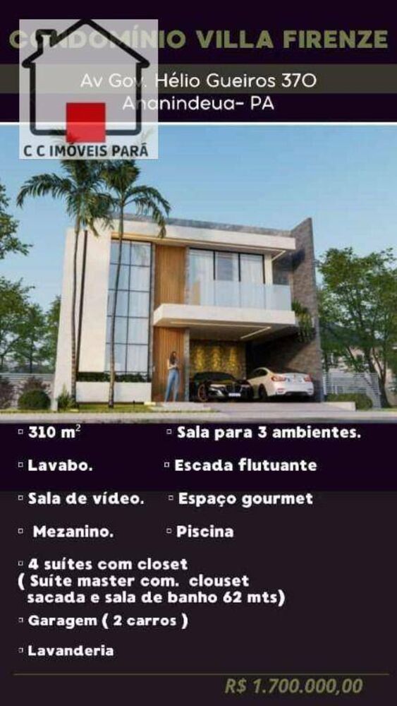 Casa de Condomínio à venda com 4 quartos, 310m² - Foto 2