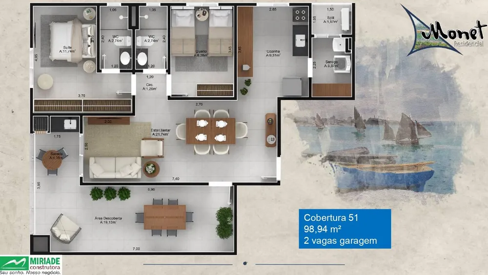 Apartamento, 2 quartos, 61 m² - Foto 10