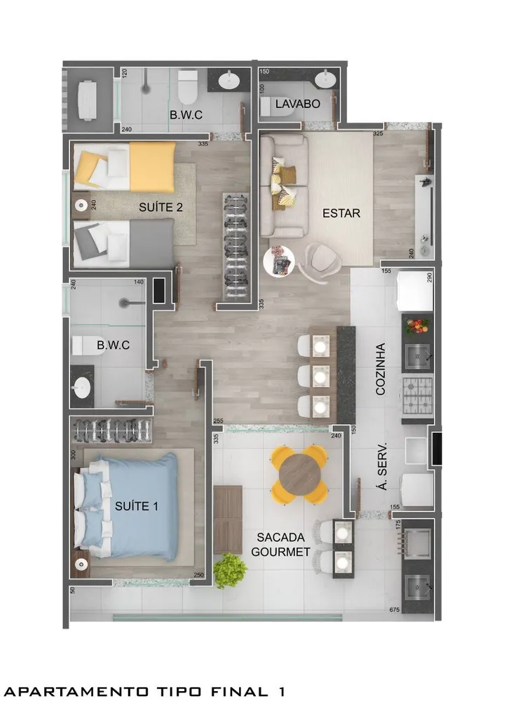 Apartamento, 2 quartos, 72 m² - Foto 8