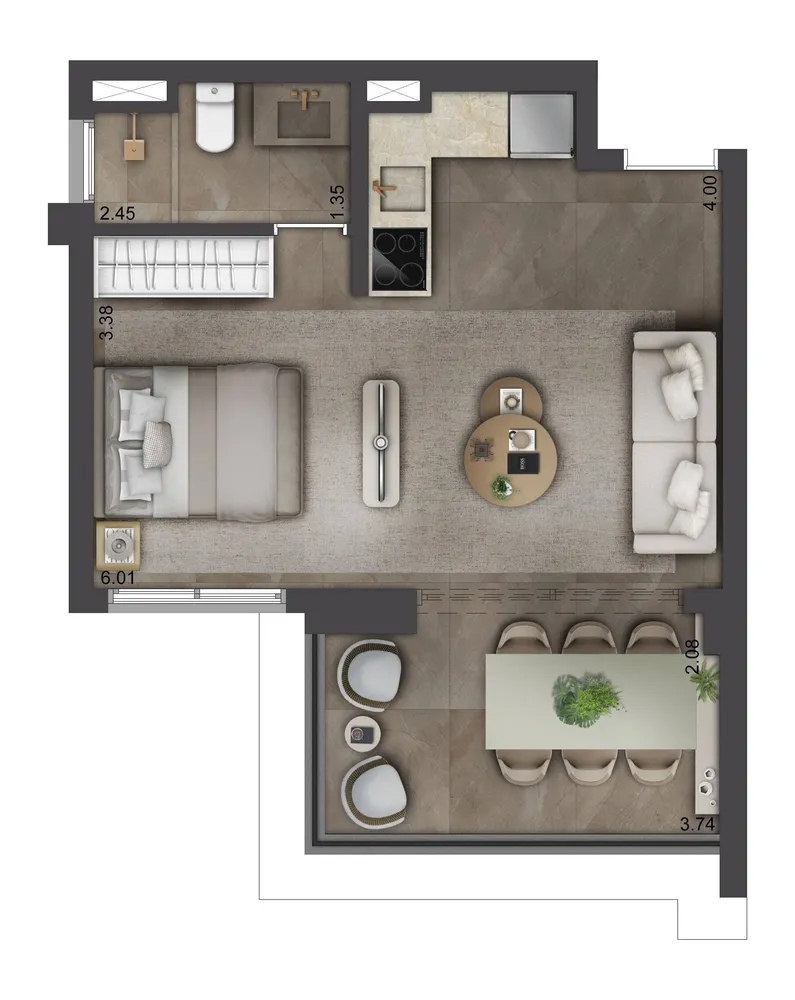 Apartamento, 1 quarto, 25 m² - Foto 13