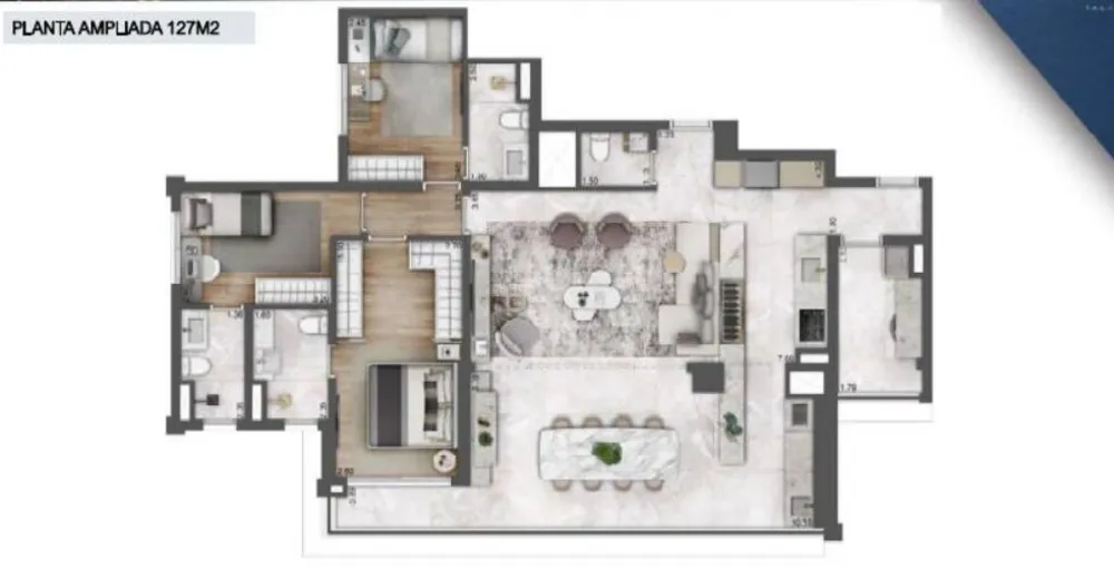 Apartamento, 3 quartos, 107 m² - Foto 11