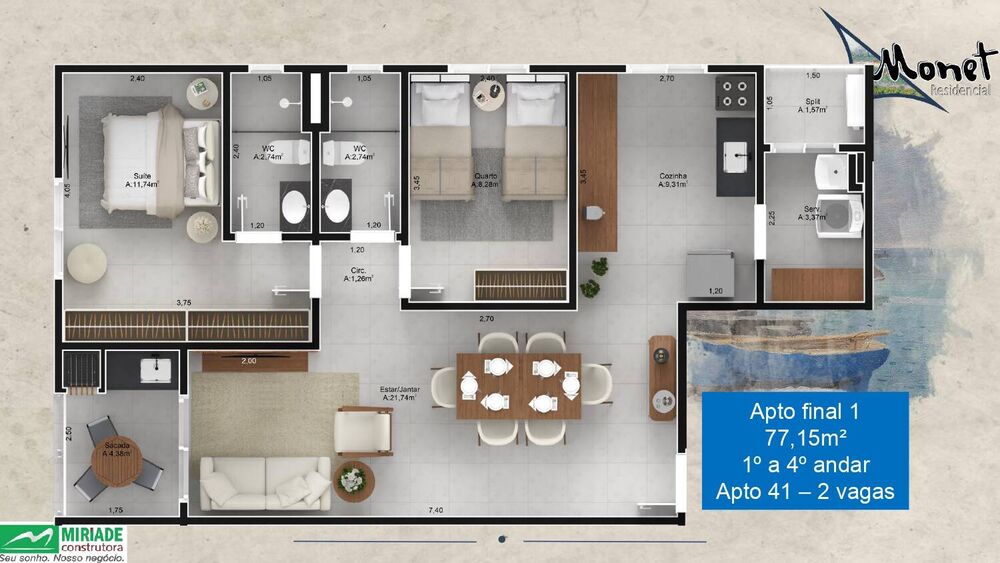 Apartamento, 2 quartos, 98 m² - Foto 14