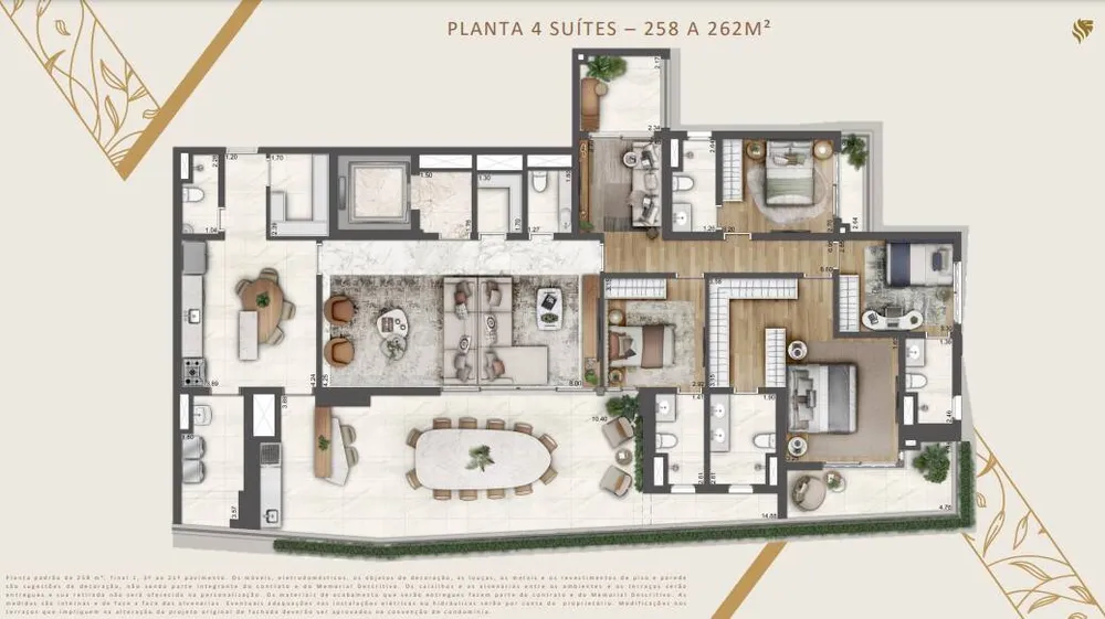 Apartamento, 4 quartos, 258 m² - Foto 7