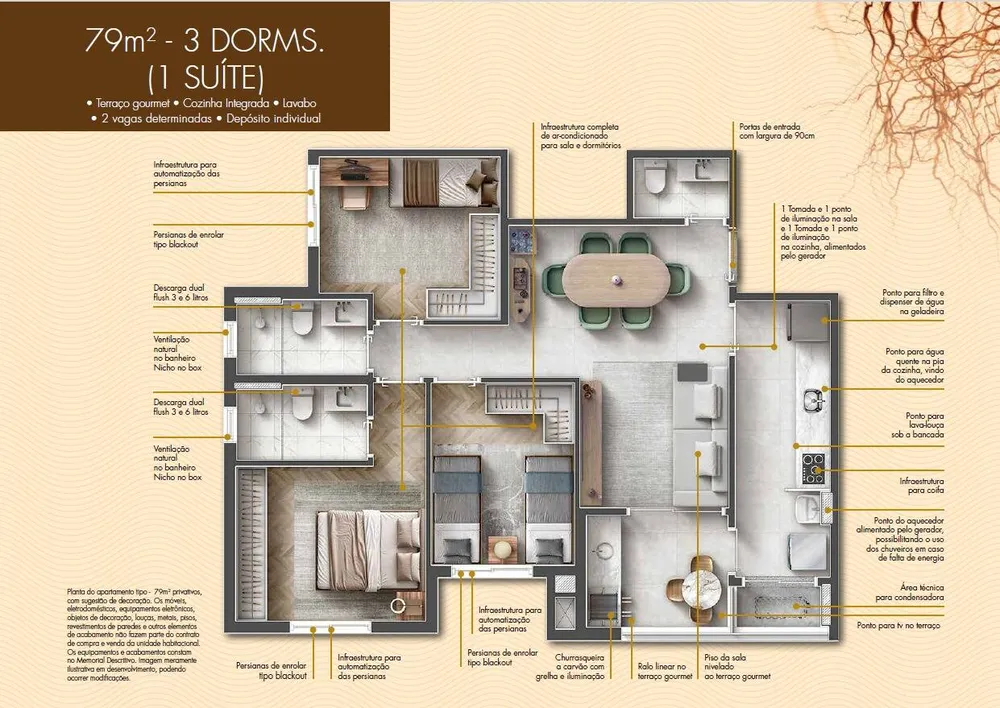 Apartamento, 68 quartos, 79 m² - Foto 5