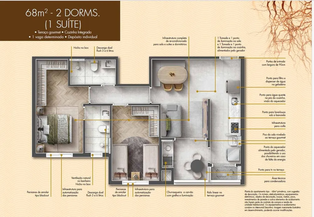 Apartamento, 68 quartos, 79 m² - Foto 3