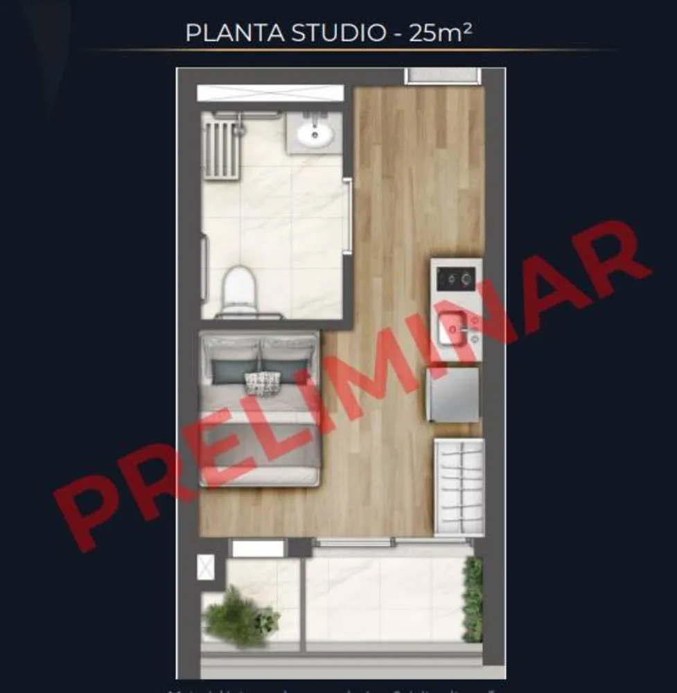 Apartamento, 1 quarto, 24 m² - Foto 10