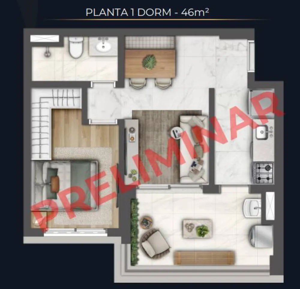 Apartamento, 1 quarto, 24 m² - Foto 6