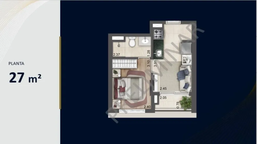 Apartamento, 1 quarto - Foto 11