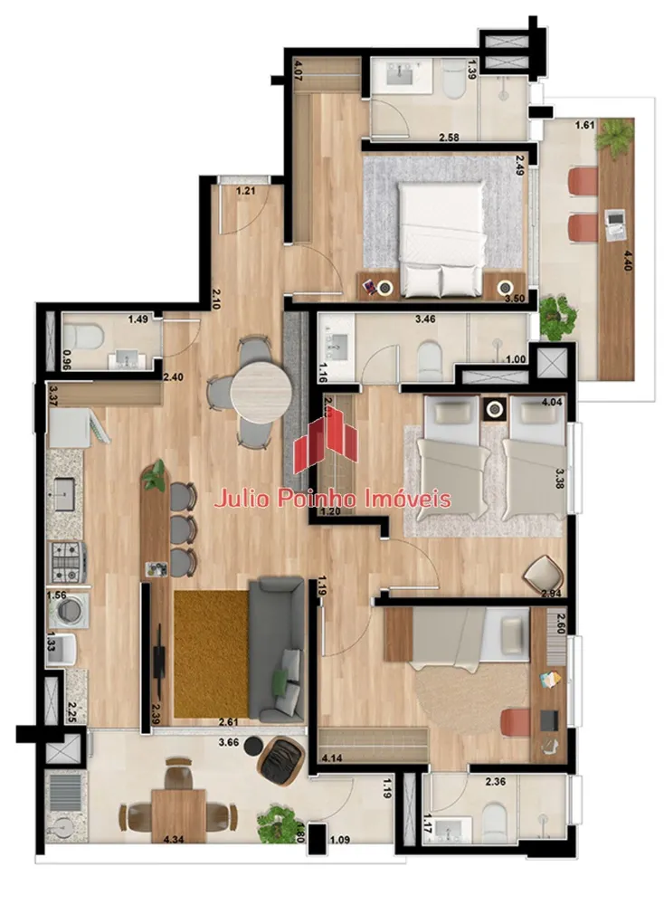 Apartamento, 2 quartos, 68 m² - Foto 19