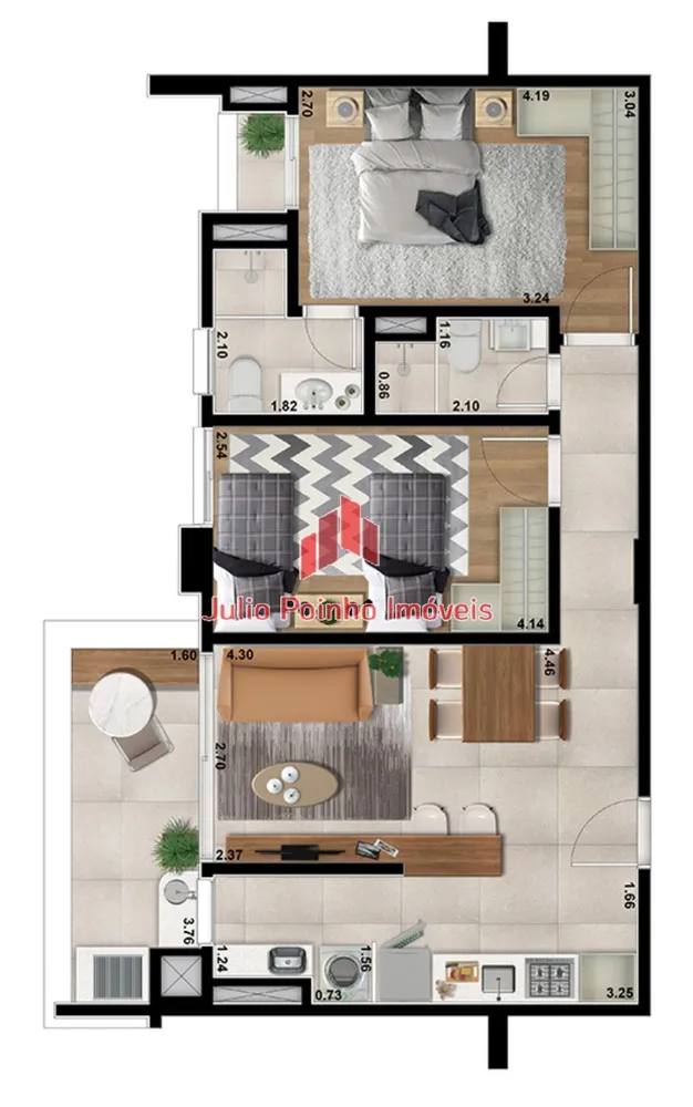 Apartamento, 2 quartos, 68 m² - Foto 16