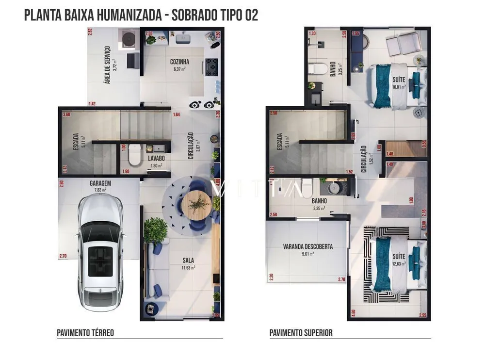 Sobrado, 2 quartos, 81 m² - Foto 5