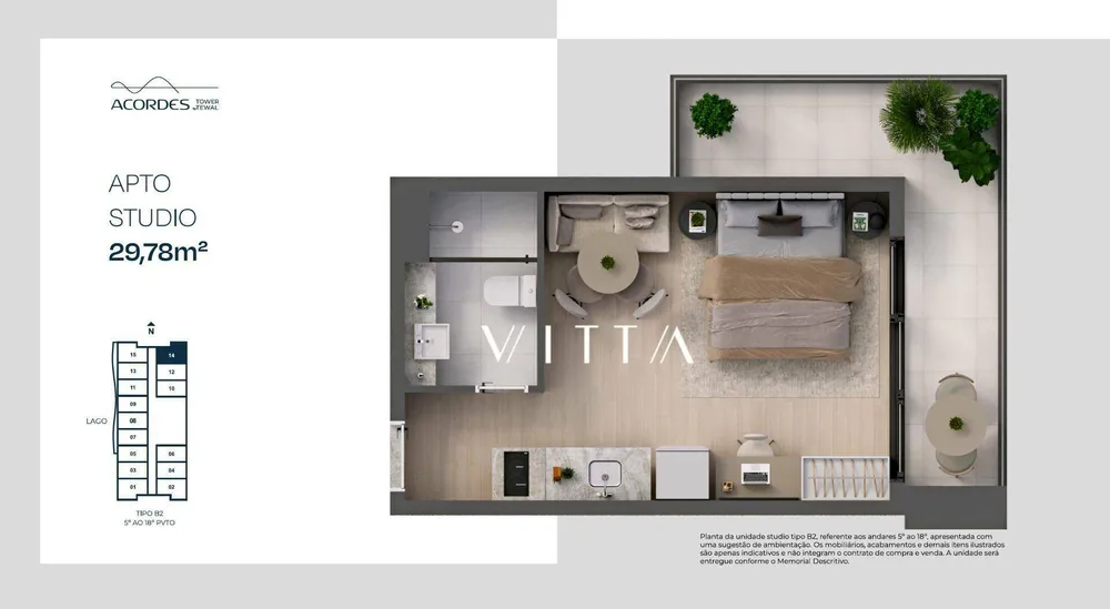 Kitnet-Studio, 25 m² - Foto 5