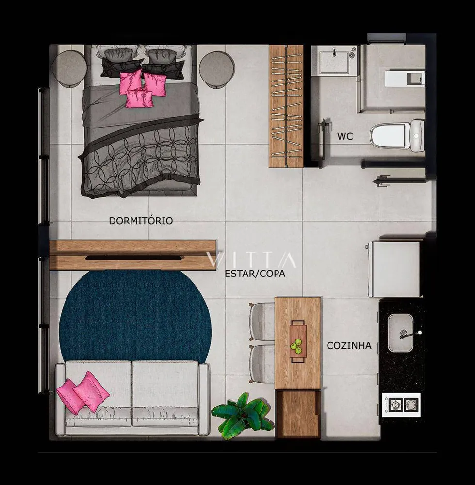 Kitnet-Studio, 28 m² - Foto 11