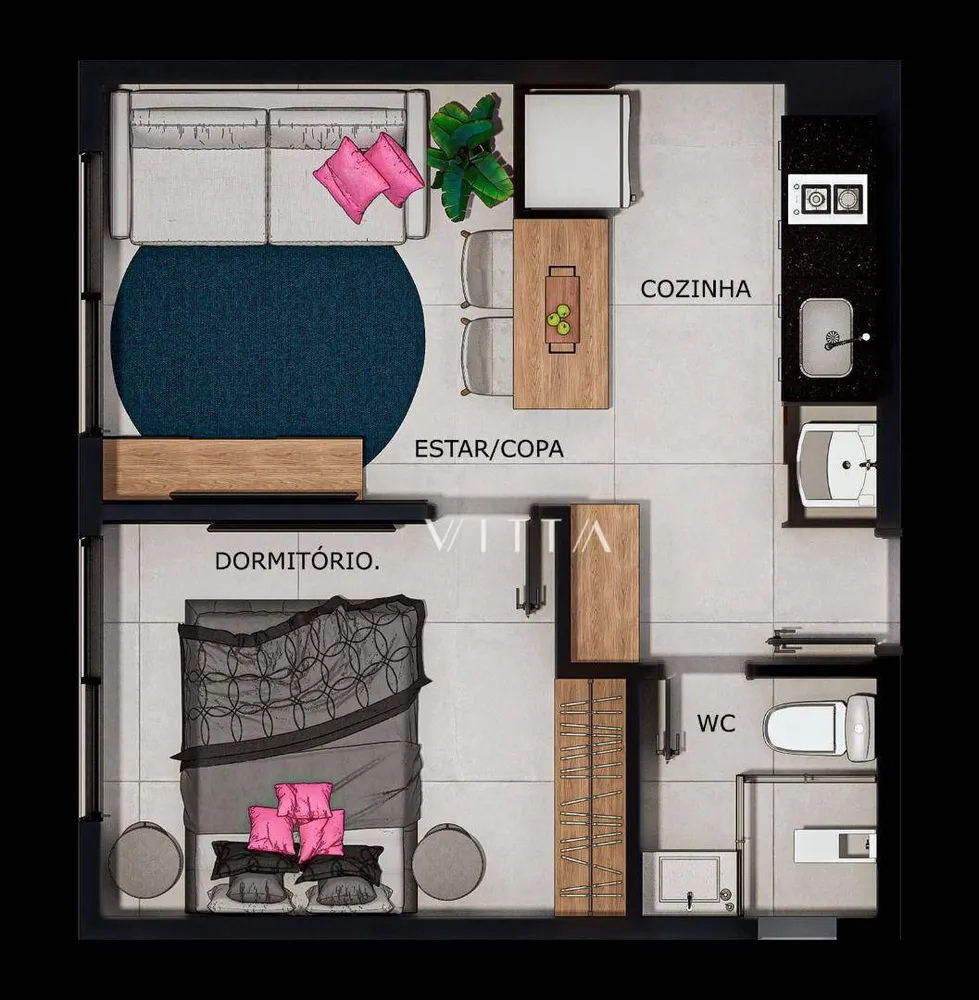 Kitnet-Studio, 28 m² - Foto 10