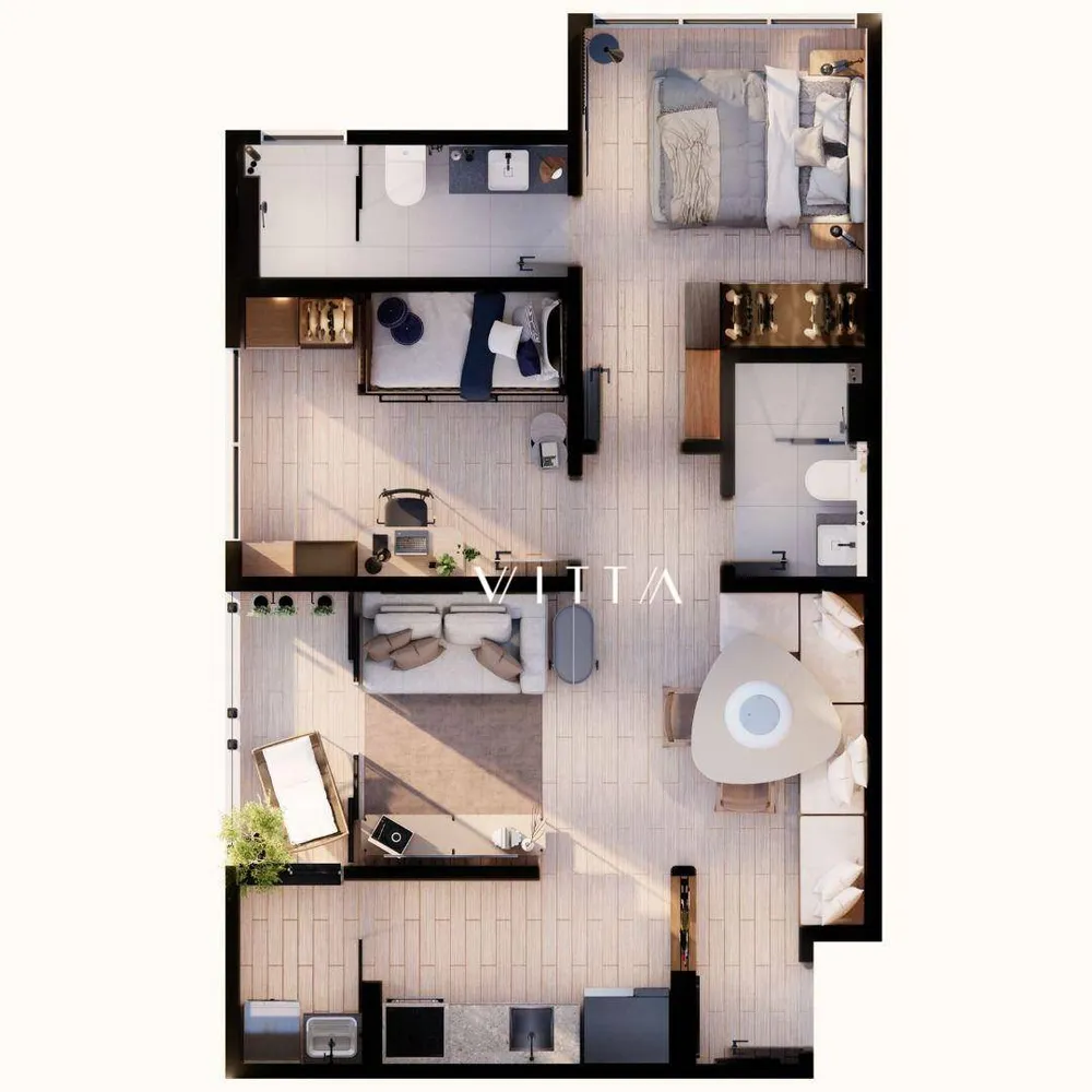 Apartamento, 2 quartos, 62 m² - Foto 1
