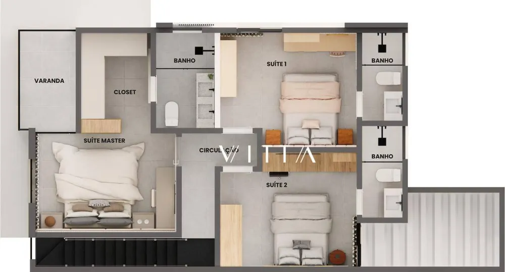 Sobrado, 3 quartos, 160 m² - Foto 3