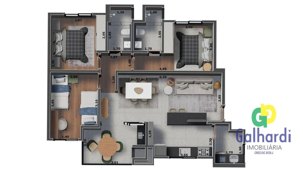 Apartamento, 3 quartos - Foto 20