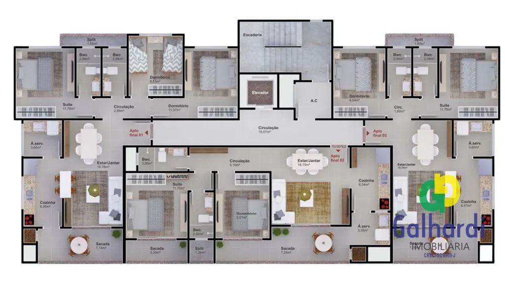 Apartamento, 2 quartos, 96 m² - Foto 2