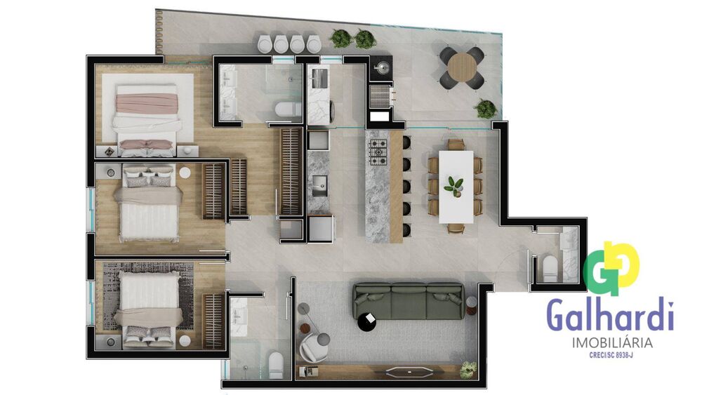 Apartamento, 3 quartos - Foto 13