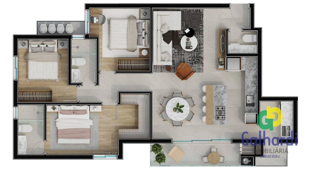 Apartamento, 3 quartos - Foto 19