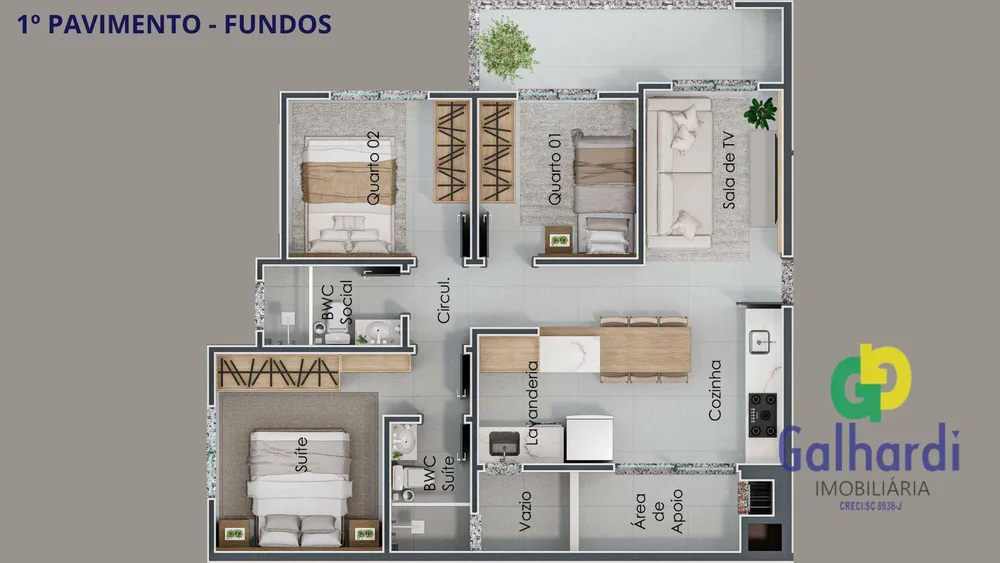 Apartamento, 3 quartos - Foto 6