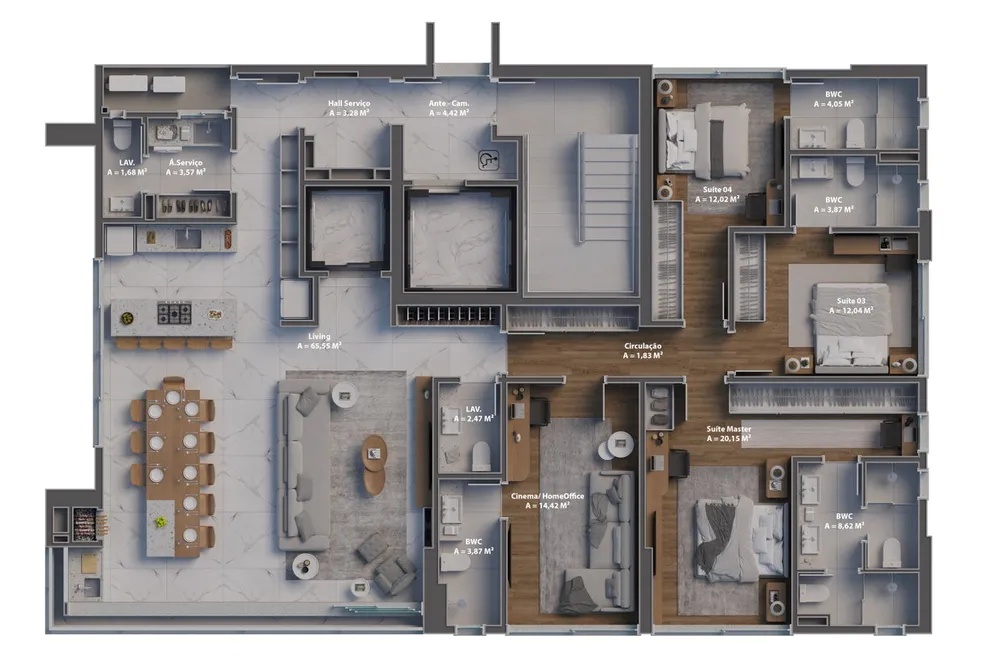 Apartamento, 4 quartos, 190 m² - Foto 15