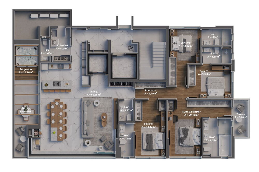 Apartamento, 4 quartos, 190 m² - Foto 16