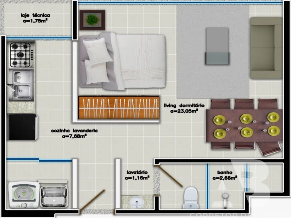 Apartamento, 1 quarto, 36 m² - Foto 10