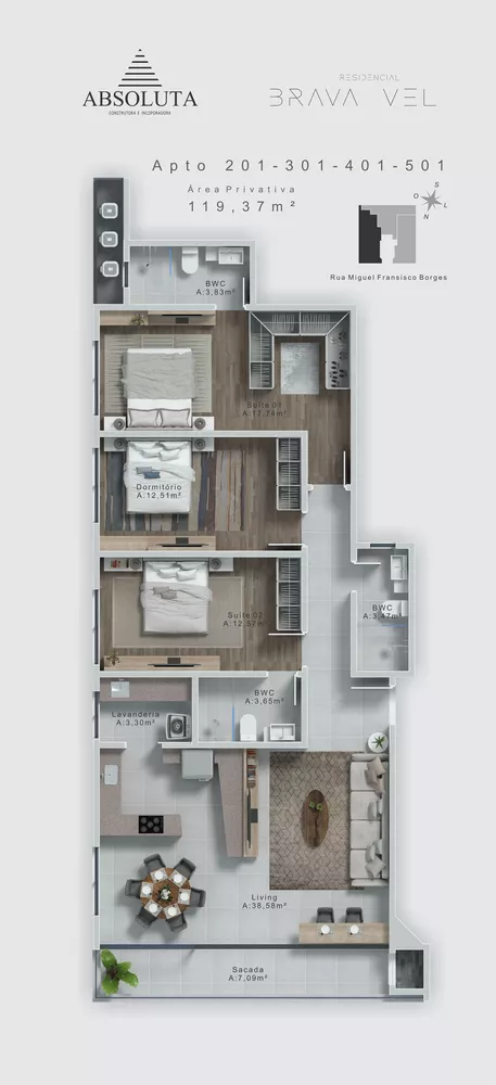 Apartamento, 4 quartos, 319 m² - Foto 8
