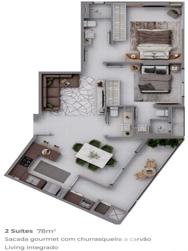 Apartamento, 2 quartos, 79 m² - Foto 7