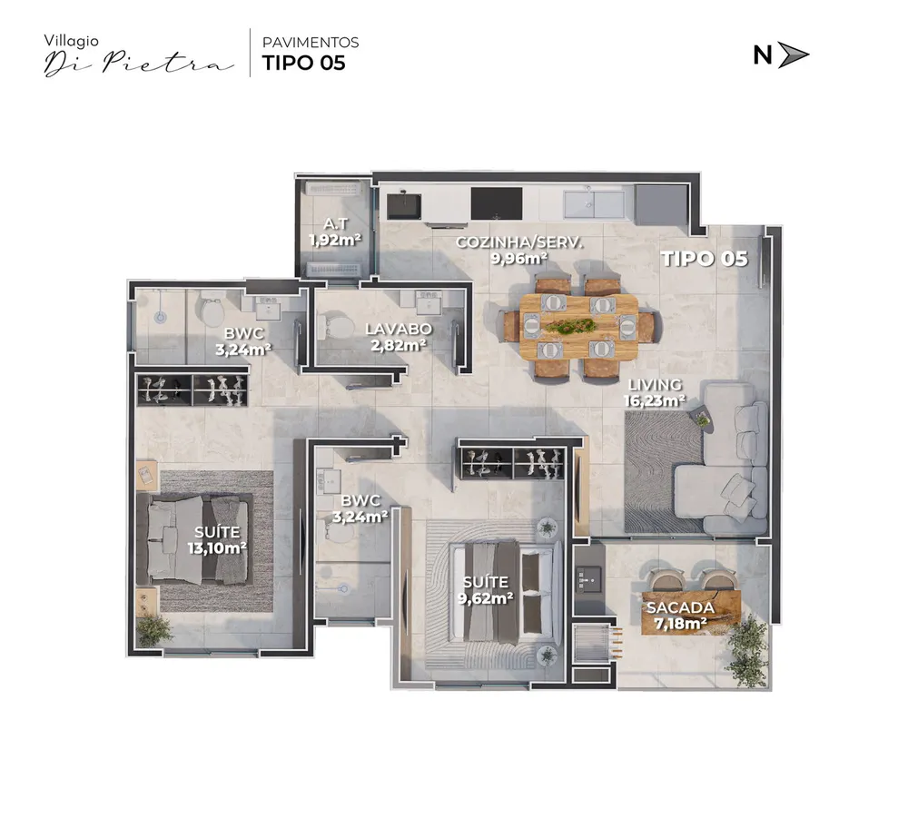Apartamento, 2 quartos, 83 m² - Foto 16