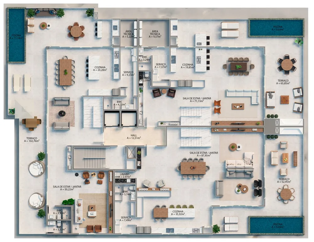 Cobertura, 4 quartos, 453 m² - Foto 14
