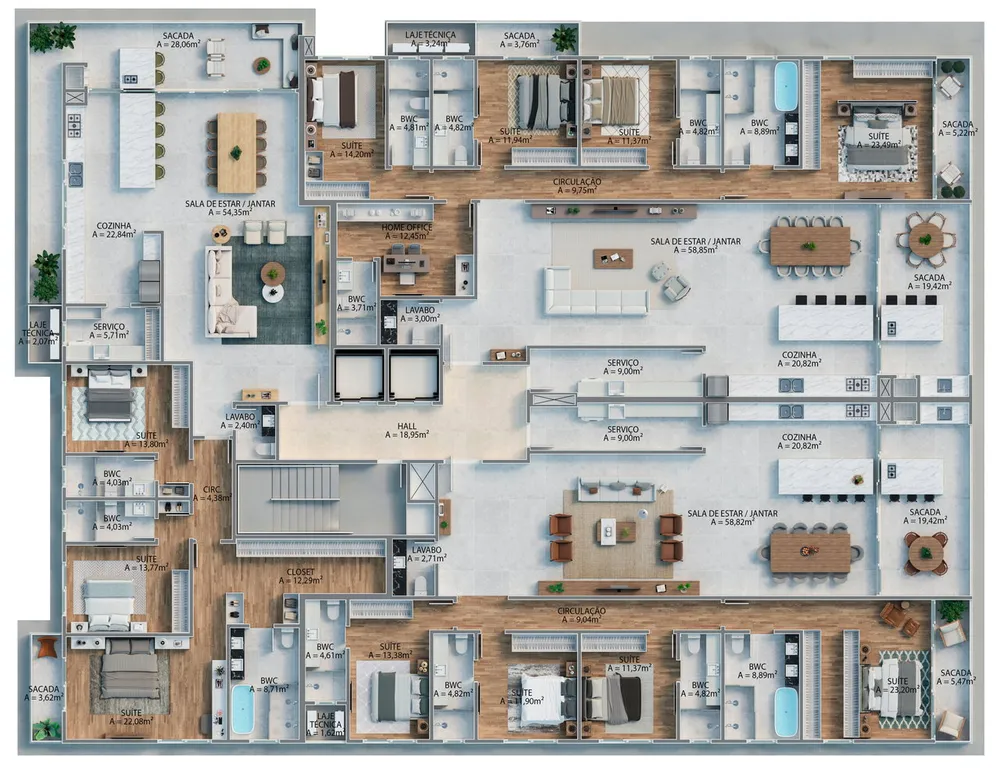 Cobertura, 4 quartos, 453 m² - Foto 15