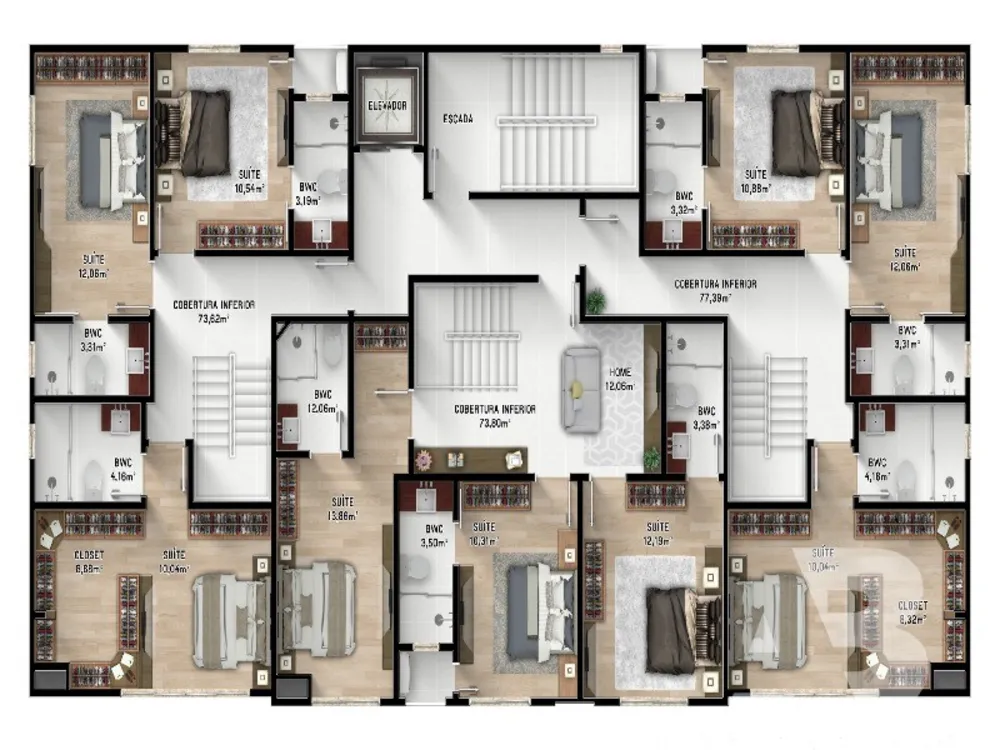 Cobertura, 3 quartos, 147 m² - Foto 6