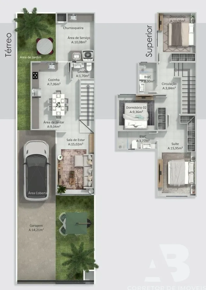 Casa, 3 quartos, 141 m² - Foto 14