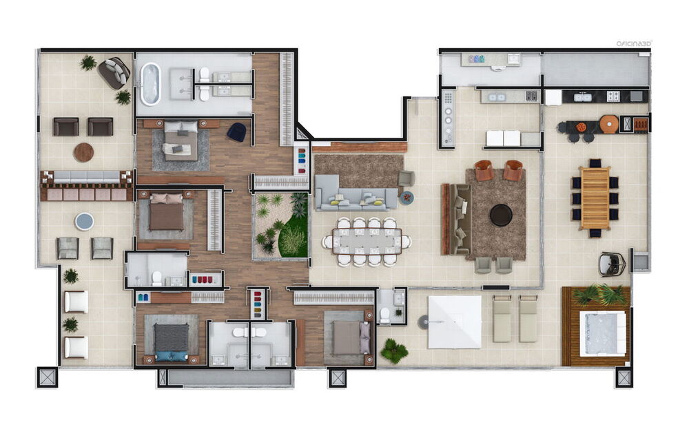 Apartamento, 4 quartos, 347 m² - Foto 1