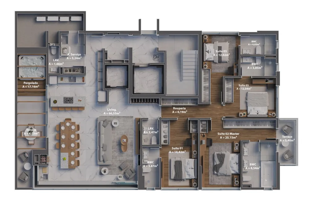 Apartamento, 4 quartos, 190 m² - Foto 23