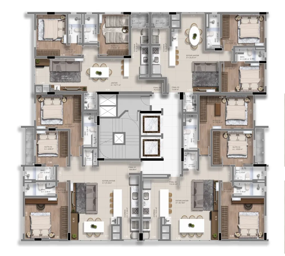 Apartamento, 3 quartos, 106 m² - Foto 11