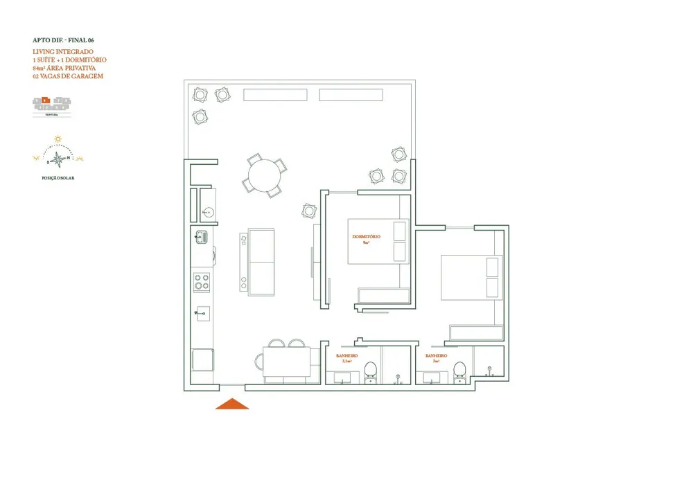 Apartamento, 2 quartos, 70 m² - Foto 13