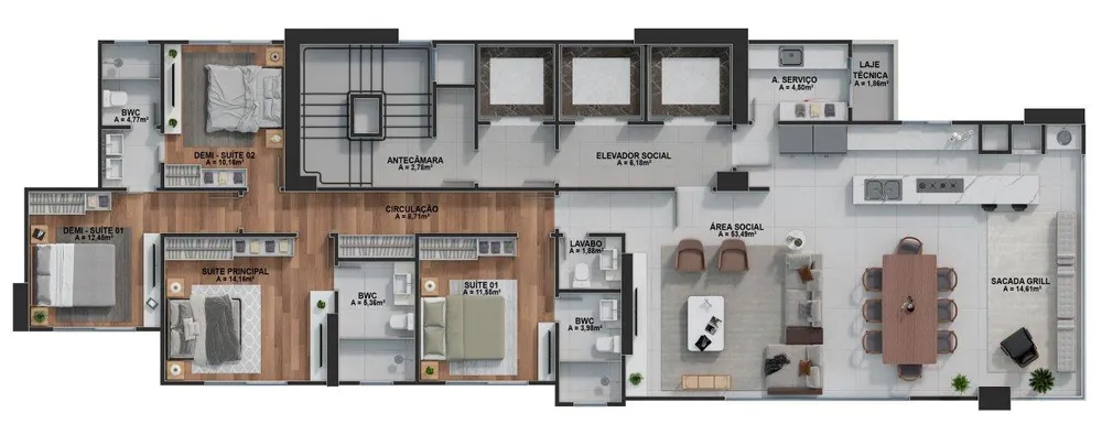 Apartamento, 4 quartos, 165 m² - Foto 17