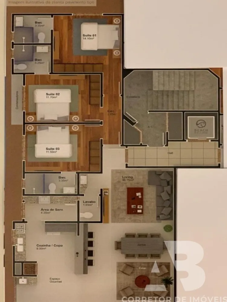Apartamento, 3 quartos, 150 m² - Foto 16