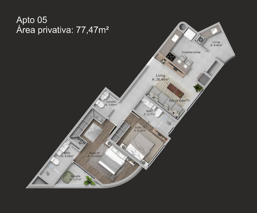 Apartamento, 3 quartos, 100 m² - Foto 10