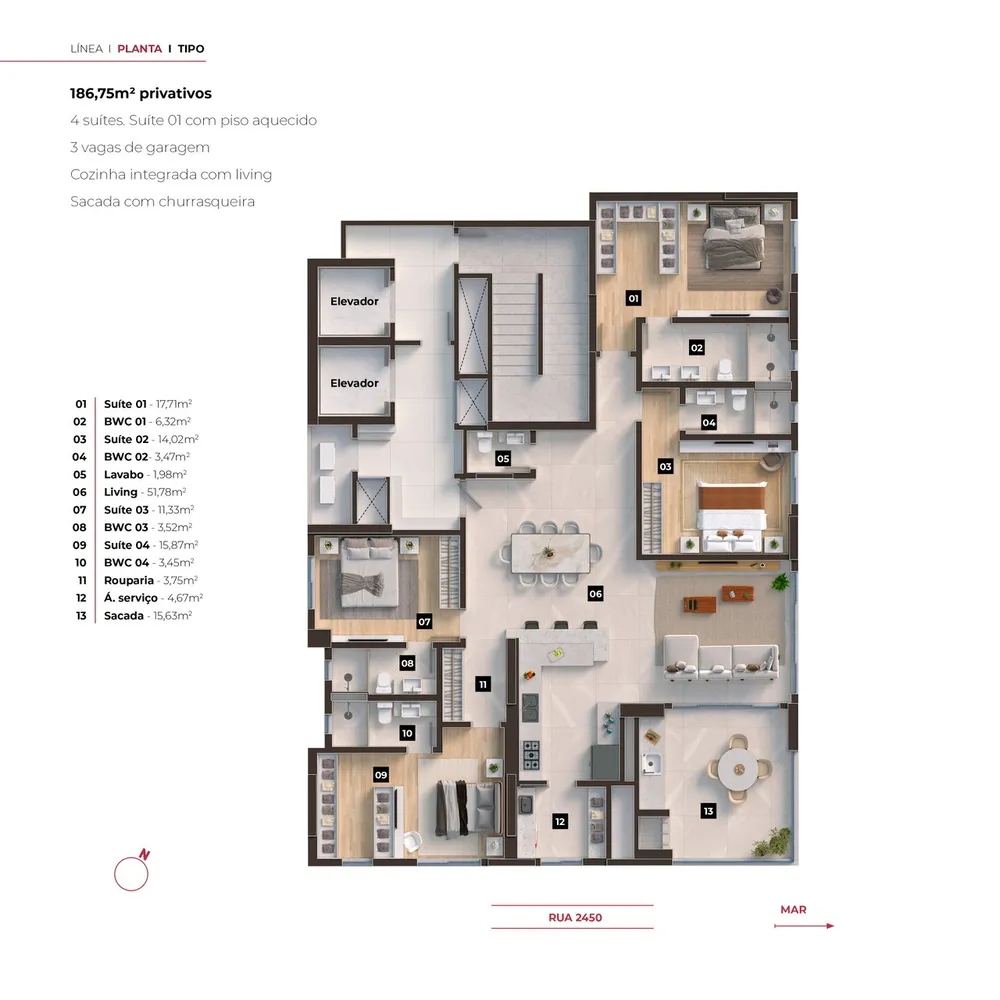 Apartamento, 4 quartos, 350 m² - Foto 6