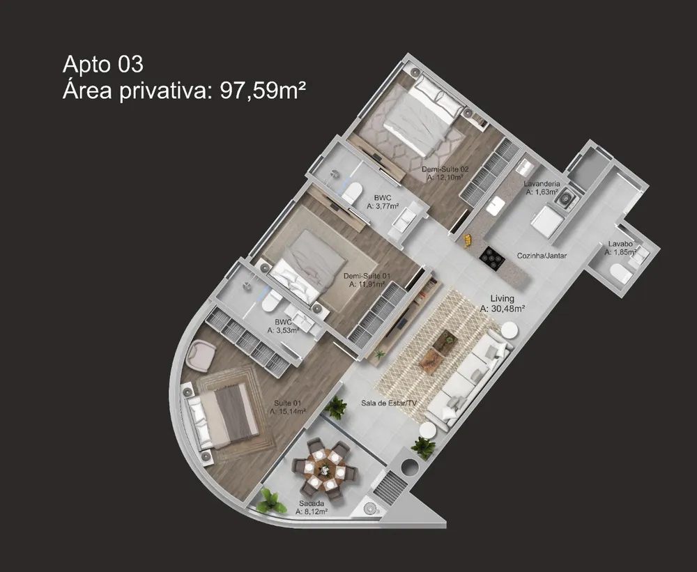 Apartamento, 3 quartos, 166 m² - Foto 16