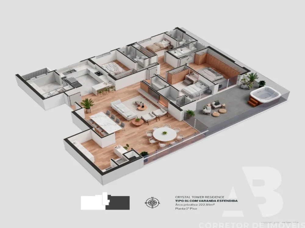 Apartamento, 4 quartos, 222 m² - Foto 20